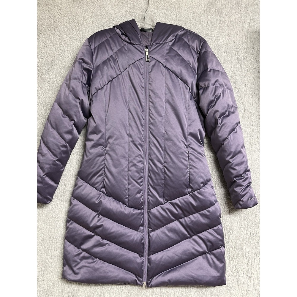 GoLite Jacket Womens Large Purple Puffer Hooded Zip‎ Up Down Filled Outerwear